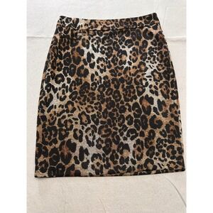 Joseph Ribkoff Leopard Print Pencil Skirt  No iron day to night sophisticated 8
